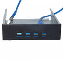 SSU FU3401 PCI-E to USB 3.0 with Front 4 Ports Optical Drive Expansion Card for Desktop Computer