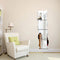 Honana DX-Y1 6Pcs Cute Silver DIY Waves Mirror Wall Stickers Home Wall Bedroom Office Decor