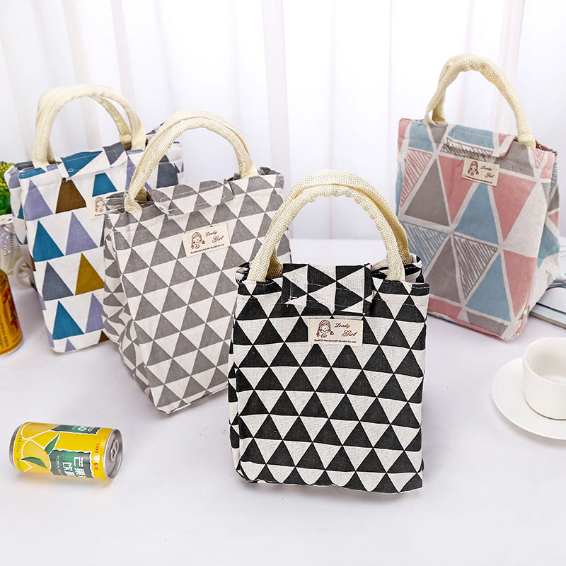 KCASA KC-CB01 Oxford Portable Lunch Bag Travel Tote Bento Bag Food Organizer