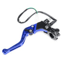 Pair Universal 22mm Motorcycle Adjustable Brake Clutch Lever Master Cylinder