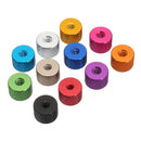 Suleve M3AN5 10Pcs M3 Knurled Thumb Nut Thread Grommet Gasket Washer Spacer Multi-color Aluminum Alloy