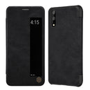 NILLKIN Window Smart Sleep Shockproof Flip PU Leather Full Body Cover Protective Case for Huawei P20