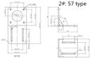 HANPOSE 42/57 Stepper Motor Mounting Bracket L Motor Bracket for Nema 17/23 Stepper Motor