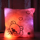 Honana Luminous Pillow Christmas Toys Led Light Plush Pillow Colorful Kids Toys Birthday Gift