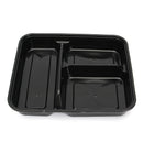20Pcs Plastic Meal Prep Storage Container Lunch Food Box 3 Compartments Microwave Safe