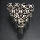 10pcs Copper BNC Male Plug RG59 Connector TV Aerial Coaxial Cable Adapter