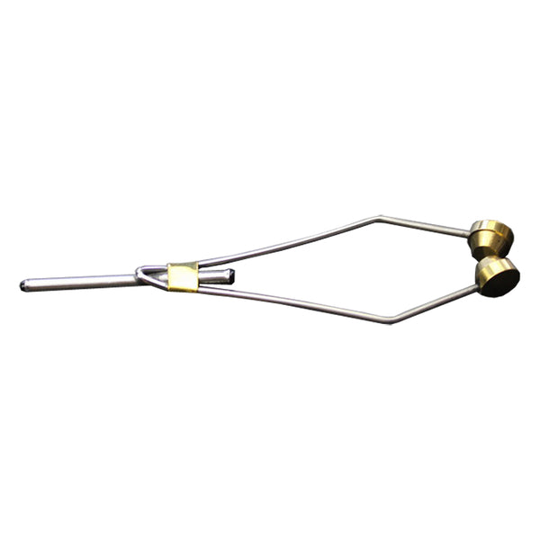 ZANLURE 01 10.5cm Stainless Steel Brass Bobbin Holder Ceramic Ring Cable Winder Fly Tying Tool