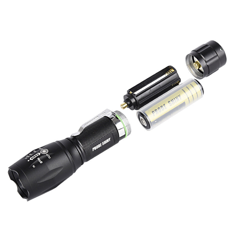 PROBE SHINY TG-S136-1 XPE/395 500Lumens 4Modes Zoomable LED Flashlight Outdoor 18650/AAA Led Torch