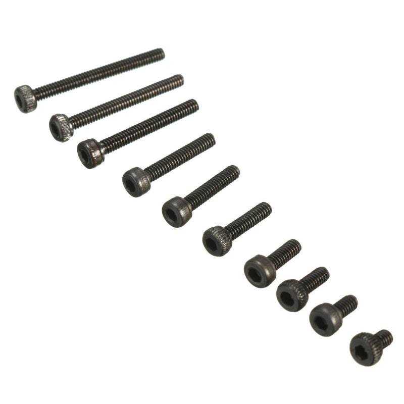 Suleve M2CH1 M2 Carbon Steel Allen Bolt 3-20mm Hex Socket Cap Screw Metric Assortment Kit 200Pcs