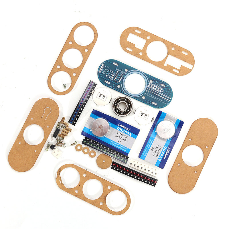 DIY 51MCU LED Hand Spinner Production Kit Soldering Practice Board With Housing