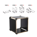 Drillpro 8Pcs Right Angle Clip Set Wood Clamp Panel Connectors for Creative DIY Furniture Closet Table Storage Shelf Hard Plastic Material Fit for 0.63 to 0.75 Inch Thickness Board Woodworking