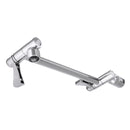 11" Solid Brass Height & Angle Adjustable Extension Shower Wall Arm Bathroom
