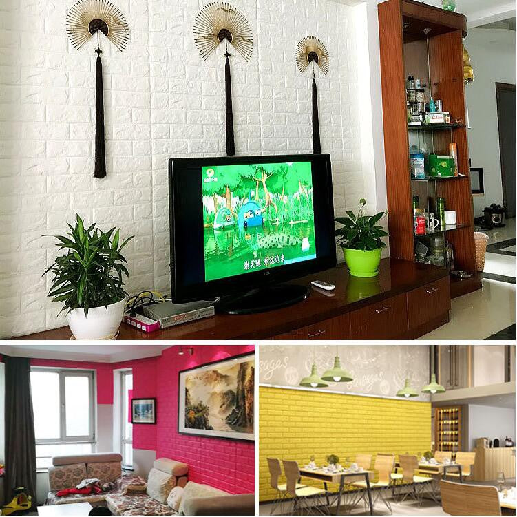 3D Wallpaper Decor Stone Brick PE Foam DIY Wall Sticker