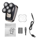 5 Head 5D Rechargeable Bald Head Shaver USB Cordless Hair Clipper Trimmer Groomer Kit