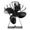4 Blade Stove Fan Blades Heat Powered Stove Fan Eco Friendly Wood Log Burner Thermometer Fan
