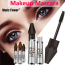 Music Flower 4 Colors Waterproof Non-marking Mascara Eyebrow Gel Quick-drying