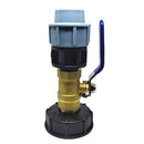 S60X6 IBC Ton Barrel Connector Garden Tap Thread Fitting Tool IBC Tank Adapter Brass Valve Acid and Alkali Resistant
