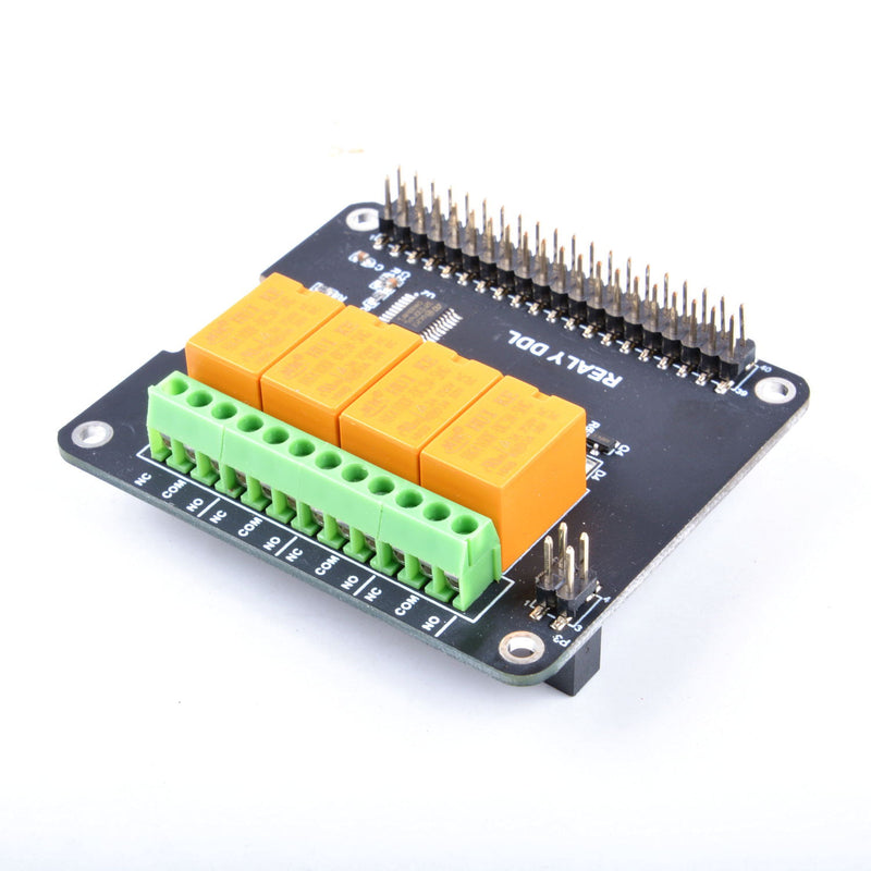 4 Channel Relay HAT Module Board For Raspberry Pi 3B/3B+(Plus)