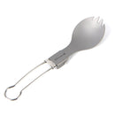 Campleader Stainless Steel Folding Fork Spoon Camping Picnic  BBQ Tableware Soup Spoon