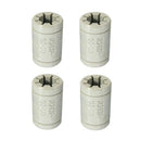 Machifit 4pcs Grey LM8UU Solid Polymer Linear Bearing For CNC Tool