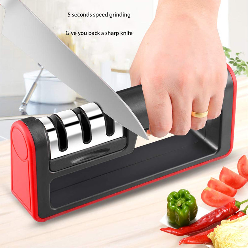 New Home Fast Knife Sharpener Kitchen Gadget Sharpening Stone Multi-Function Diamond Cutting Vegetable Sharpening Artifact