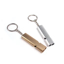 IPRee Outdooors Survival Whistle Emergency Self Rescue Double-Barrelled Whistle Aluminum Alloy