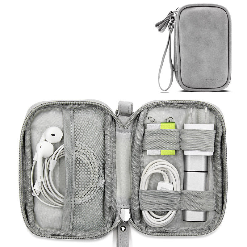 Boona 12cm*7.5cm Digital Accessories Storage Bag U Disk Memory Card USB Cable Earphone Organizer Travel Bag