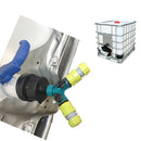 3/4''  IBC Tank Barrel Joints Tap Adapter 2 Way Y Shape Garden Hose Nozzle Connector Plastic Water Hose Pipe Adapter Replacement Valve Fitting Parts