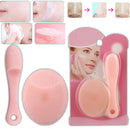 2Pcs Silicone Mini Blackhead Remover Exfoliating Face Wash Facial Cleaning Brush Tools