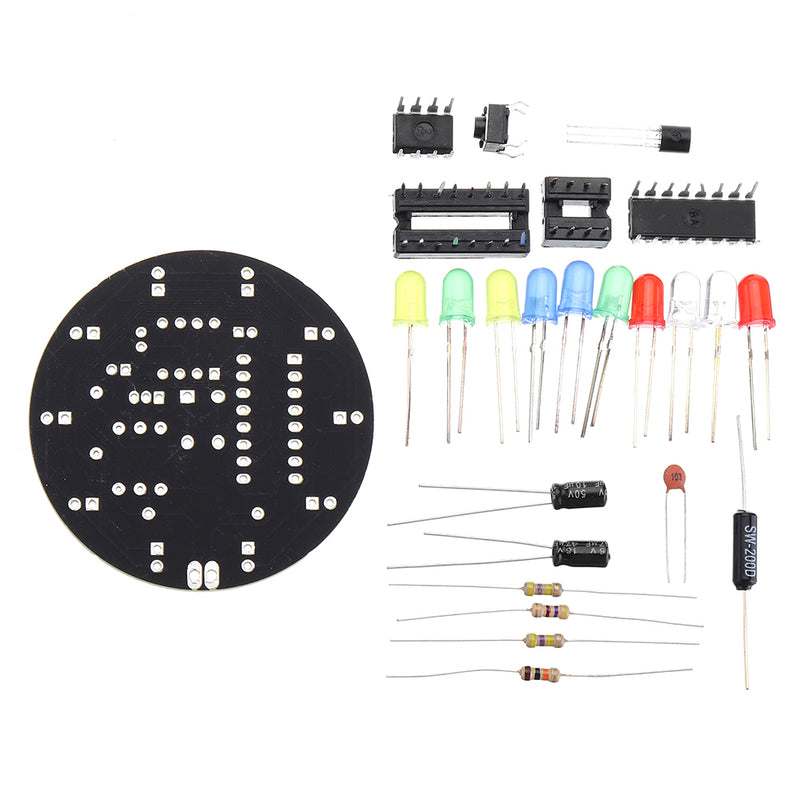 Lucky Turntable Electronic DIY Kit Soldering Practice Circuit Board Experiment Training Parts