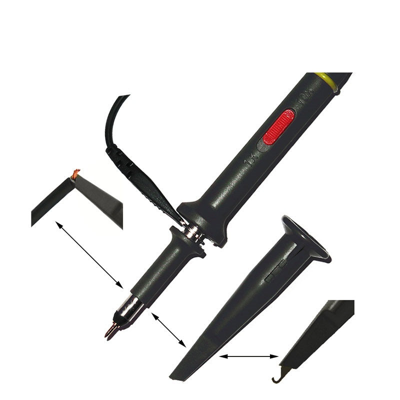 Cleqee 1pcs MCX Oscilloscope Probe Black 60Mhz Probe for Mini Oscilloscope DSO201 DS201 DSO203 DS203 DSO202 DSO QUAD VC101 10X