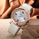 Fashion Women Watch Ladies Rhinestone Leather Analog Quartz Watch