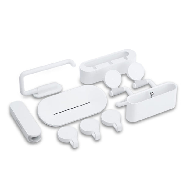 Happy Life 7PCS/Set Bathroom Combination Hook Hanger Holder Bathroom Storage Rack Bathroom