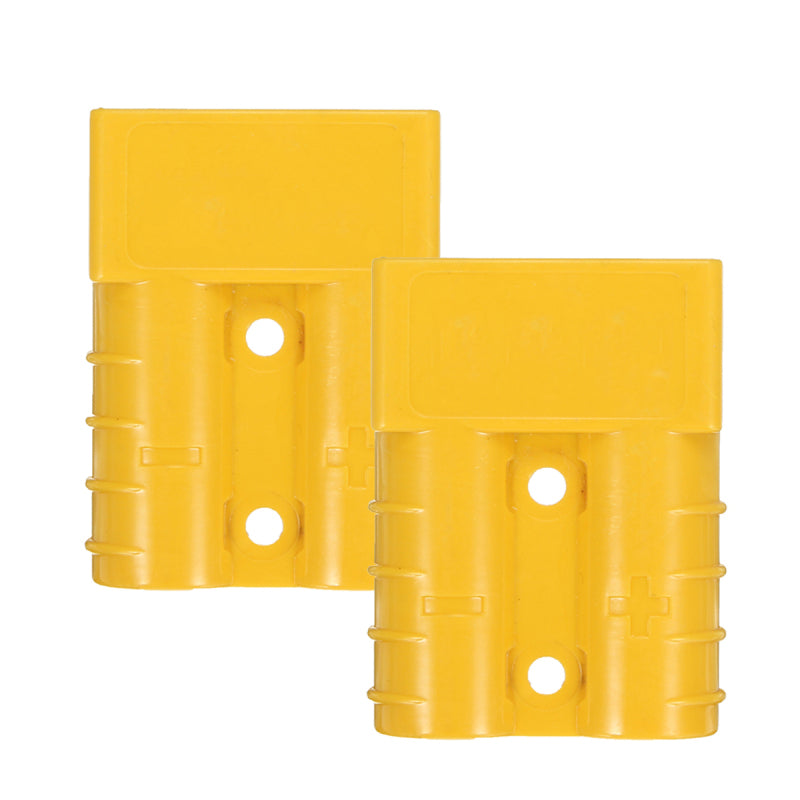 2Pcs 50A  DC12/24V Anderson Style Plug Connectors Anderson Power Plug 4X Terminals Yellow