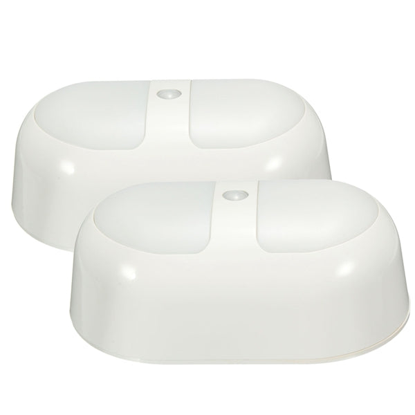 LED Night Light Human Motion Induction Sensor Control Lamp Battery For Bedroom Bathroom