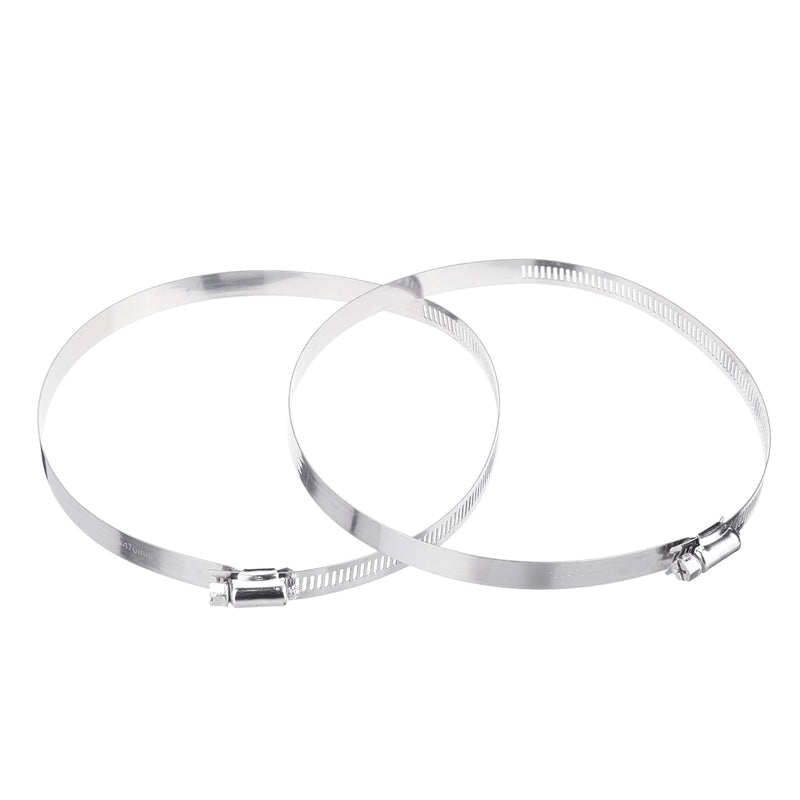 15cm/6" Flexible Aluminum Foil Air Ducting Dry Ventilation Hose Adapter For Kitchen with Clamps