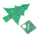 DIY LED Flash Kit Colorful Light Patch Stereo Christmas Tree with Music Electronic Learning Kit