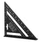 Drillpro 7Inch/12Inch Triangular Measuring Ruler Aluminum Alloy Metric/Imperial Triangle Angle Protractor