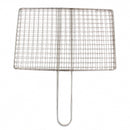 Outdoor Picnic BBQ Fish Meat Grill Stainless Steel Net Mesh Wire Clamp