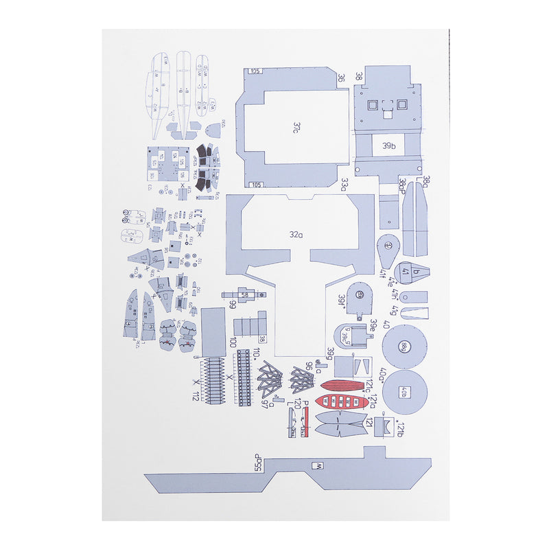 1:200 High Simulation Missile Destroyer Battleship Model DIY Education Building Toys