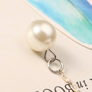 Elegant Hair Band Sweet Flower Pearl Pendant Fake Earrings Headbrand Hair Accessories for Women Girl