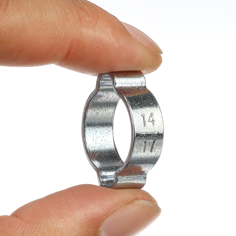 140Pcs 5-18mm Double Ear O Hydraulic Hose Fuel Clamp Sealing Pressure