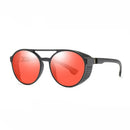 KCASA Fashion Sunglasses Men Women Punk Retro Round Sunglasses Anti-UV