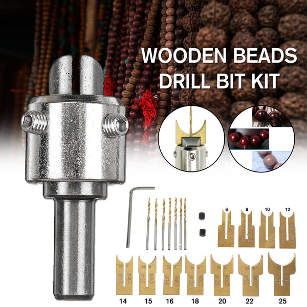 Wooden Bead Maker Beads Drill Bit Milling Cutter Set Molding Tool Beads Router Bit Woodworking Tool Kit