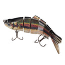 ZANLURE 10cm/17g Fishing Lure 6-Segement Pike Lure With Mouth Swimbait Fishing Bait