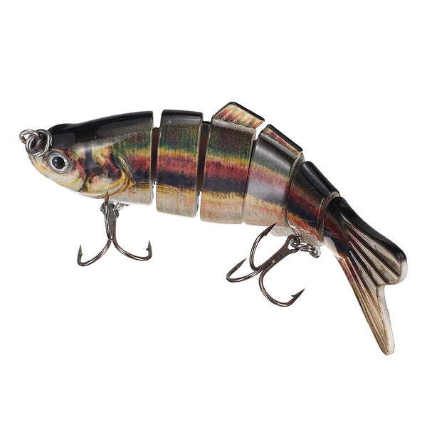 ZANLURE 10cm/17g Fishing Lure 6-Segement Pike Lure With Mouth Swimbait Fishing Bait