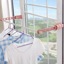 Indoor Plastic Drying Rack Window Clothes Rack Holder Multifunctional Tools Balcony Storage Rack