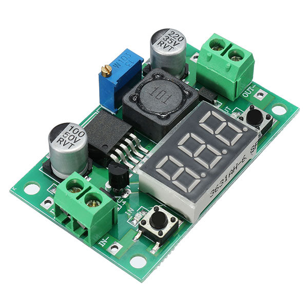 5pcs LM2596 DC-DC 1.3V - 37V 3A Adjustable Buck Step Down Power Module With Digital Display Function