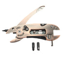DANIU Bronzed Multitool Adjustable Wrench Jaw+Screwdriver+Pliers Multitool Set