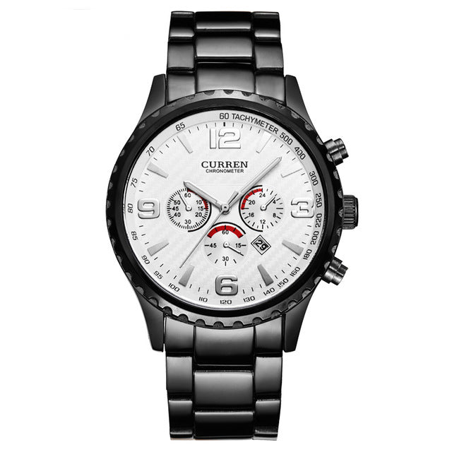 CURREN 8056 Full Steel Business Style Men Wrist Watch Waterproof Quartz Watches